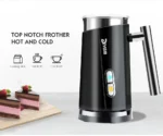 DEVISIB 3 in 1 Electric Milk Frother 300ml Automatic Hot and Cold Foam Maker for Coffee Latte Cappuccino Macchiato Hot Chocolate - Image 10