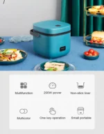 Mini Rice Cooker Automatic Household Kitchen Electric Cooking machine 1-2 People Food Warmer Steamer 1.2L Small Rice Cooker - Image 22