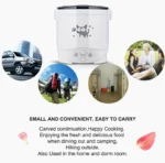 Electric Mini Rice Cooker Portable MultiCooker Household Rice Cookers 12V 24V 220V Pot Cooking Machine Pans For Car Truck Home - Image 15