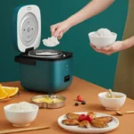 Mini Rice Cooker Automatic Household Kitchen Electric Cooking machine 1-2 People Food Warmer Steamer 1.2L Small Rice Cooker - Image 20