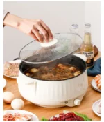 220V Multi Cookers Single/Double Layer Electric Pot 1-2 People Household Non-stick Pan Hot Pot Rice Cooker Cooking Appliances - Image 12