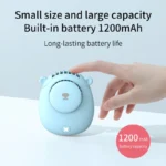 Handheld Summer Portable Fan Rechargeable Personal Fan 3 Speeds Handheld Fan Quiet And Small Fan For Home Camping Outdoor Travel - Image 4