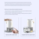 1000ml Dehumidifier Air Dryer for Home Office Negative ions Eliminate Damp Mold and Moisture Portable Air Dehumidifier EU US - Image 19