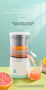Portable Electric Juicer USB Rechargeable Wireless Mini Fruit Blender Automatic Juice Squeezer for Home Travel Office - Image 10