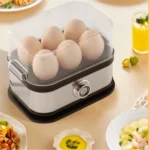 DayPlus Egg Boiler, 6 Eggs Capacity Cooker for Soft,Multi-use Space Saving Food Steamer for Corn, Vegetable, Dumplings - Image 2