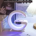 Universally Multi Functional Wireless Speaker with RGB Night Light Alarm Clock For iPhone  Samsung Xiaomi Charging Station - Image 6