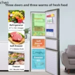 ZML  household double door three door large capacity refrigeration and freezing energy saving first-class energy efficiency - Image 4