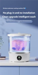 HOMEFISH Dehydrated Underwear Washing Machine Fully Automatic Dormitory Mini Mini Sock and Underwear Washing Machine - Image 10