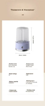 New Wireless Washing Machine Portable Travel Underwear And Socks Laundry Bucket,  Charging Mini Clothes Washing Cup 2-speed Time - Image 28