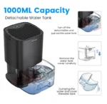 Air Dehumidifier Portable Mute Moisture Absorbers Machine Air Dryer For Home Bedroom Office Kitchen Deodorizer Dryer EU/US plug - Image 13
