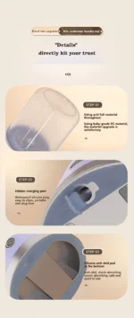 New Wireless Washing Machine Portable Travel Underwear And Socks Laundry Bucket,  Charging Mini Clothes Washing Cup 2-speed Time - Image 27
