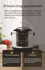 Portable Car Rice Cooker 2L Electric Truck Multi-Cooker Soup Porridge Cooking Food Steamer Electric Lunch Box 12V or 24V - Image 17
