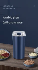 110V/220V Electric Grain Grinder 8 Blades Coffee Beans Grinders 300W Stainless Steel Nuts Bean Grain Mill Herbs Grinding Machine - Image 9