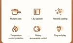 Multi Cookers Electric Pot Household Non-stick Pan Hot Pot Rice Cooker Cooking Appliances Electric Rice Cooker - Image 10