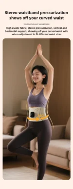 Waist protection belt EMS pulse full combustion waist and abdomen massage micro current hot compress exercise sweating massager - Image 20