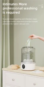 Mini Household Electric Washing Cup Underwear Socks Small Wireless Charging Washing Machine Pet clothes washing machine - Image 12