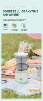 Portable Electric Juicer USB Rechargeable Wireless Mini Fruit Blender Automatic Juice Squeezer for Home Travel Office - Image 18