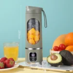 10 Blades Portable Fruit Juicer 450ml Capacity 3 Gears USB Rechargeable Blender Ice Crusher for Shakes and Smoothies Juicer Cup - Image 7