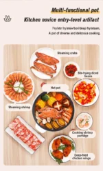 220V Household Multi Cookers 3.5L Electric Cooker Non-stick Cooking pot Hot Pot Smart Rice cooker Cooking Appliances - Image 12