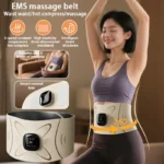 Waist protection belt EMS pulse full combustion waist and abdomen massage micro current hot compress exercise sweating massager