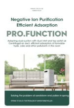 Mute Negative Ion Air Purifier Negative Ion Purification Machine With HEPA Filter Air Cleaner Odor Remover Portable Air Purifier - Image 16