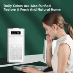 Mute Negative Ion Air Purifier Negative Ion Purification Machine With HEPA Filter Air Cleaner Odor Remover Portable Air Purifier - Image 4