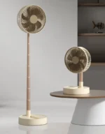 USB Foldable Portable Fan with 8inch 4 Speeds ＆ Timing, Battery Operated Mini Floor Fan for Bedroom, Indoor or Outdoor,Table Fan - Image 13