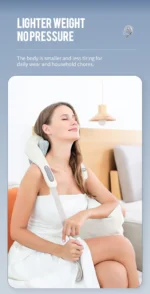 Foreverlily 26W Neck And Shoulder Massager Wireless Shoulder And Back Kneading Massage Shawl Trapezius Neck Cervical masajeador - Image 27