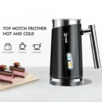 DEVISIB 3 in 1 Electric Milk Frother 300ml Automatic Hot and Cold Foam Maker for Coffee Latte Cappuccino Macchiato Hot Chocolate - Image 3