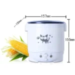Electric Mini Rice Cooker Portable MultiCooker Household Rice Cookers 12V 24V 220V Pot Cooking Machine Pans For Car Truck Home - Image 5