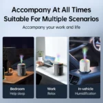 180ML Mini Air Humidifier USB Electric Aroma Diffuser Essential Oil Purifier Aromatherapy Mist Maker Lights For Car Home Bedroom - Image 5