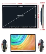 10.5 Inch 2k Portable Touch Screen TV Monitor Mobile for Movie Home Party Office Business Lightweight High-definition Saturation - Image 12