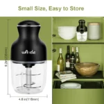 Wancle 0.6L Household Meat Grinder Food Processor Stainless Steel Blade 350W High Power Vegetable Fruit Chopper Kitchen Grinder - Image 6