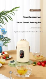 HOMEFISH Multifunctional Rice Cooker Portable Small Travel Electric Kettle Household Hot Pot with 110V US/220V EU Plug - Image 9