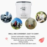 Electric Mini Rice Cooker Portable MultiCooker Household Rice Cookers 12V 24V 220V Pot Cooking Machine Pans For Car Truck Home - Image 3