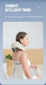 Foreverlily 26W Neck And Shoulder Massager Wireless Shoulder And Back Kneading Massage Shawl Trapezius Neck Cervical masajeador - Image 28