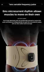 Waist protection belt EMS pulse full combustion waist and abdomen massage micro current hot compress exercise sweating massager - Image 10