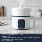 1.7L Electric Rice Cooker Single Double Layer 220V Non-Stick Smart Mechanical Multi-Cooker for Home Use Steamed Rice Pot - Image 2