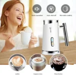 DEVISIB 3 in 1 Electric Milk Frother 300ml Automatic Hot and Cold Foam Maker for Coffee Latte Cappuccino Macchiato Hot Chocolate - Image 5