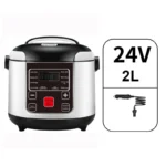 Portable Car Rice Cooker 2L Electric Truck Multi-Cooker Soup Porridge Cooking Food Steamer Electric Lunch Box 12V or 24V - Image 9