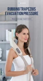Foreverlily 26W Neck And Shoulder Massager Wireless Shoulder And Back Kneading Massage Shawl Trapezius Neck Cervical masajeador - Image 17