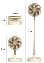 USB Foldable Portable Fan with 8inch 4 Speeds ＆ Timing, Battery Operated Mini Floor Fan for Bedroom, Indoor or Outdoor,Table Fan - Image 22