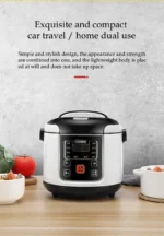 Portable Car Rice Cooker 2L Electric Truck Multi-Cooker Soup Porridge Cooking Food Steamer Electric Lunch Box 12V or 24V - Image 13