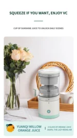 Portable Electric Juicer USB Rechargeable Wireless Mini Fruit Blender Automatic Juice Squeezer for Home Travel Office - Image 15