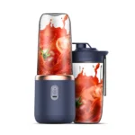 6 Blades Electric Juicer Cup with 2 Cups For Travel Portable Juicer Mixer Usb Charge Fresh Fruit Juice Personal Blender Smoothie - Image 9
