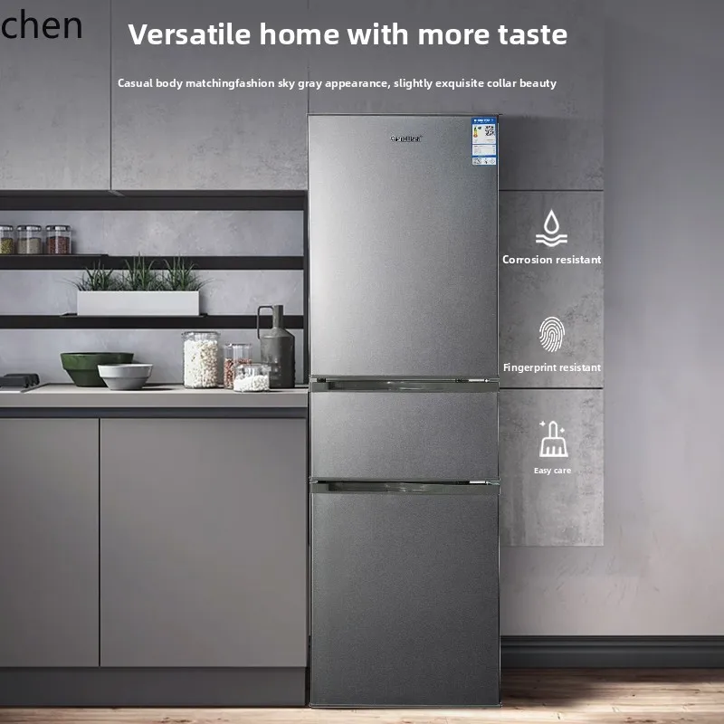 Sa42c12db91df40a3b197dcef83a70b2ad.webp ZML household double door three door large capacity refrigeration and freezing energy saving first-class energy efficiency - Image 1