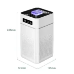 Mute Negative Ion Air Purifier Negative Ion Purification Machine With HEPA Filter Air Cleaner Odor Remover Portable Air Purifier - Image 6