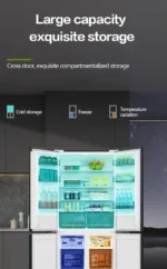 Large-capacity side-by-side home refrigerator with air-cooled frost-free technology and inverter-driven quiet operation - Image 7