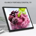 15.4 Inch Mini Car Television Player Portable Digital TV Monitor Movable LED Small Rechargeable for Domestic Outdoor USB HDMI - Image 4