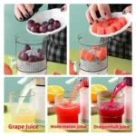 Portable Electric Juicer USB Rechargeable Wireless Mini Fruit Blender Automatic Juice Squeezer for Home Travel Office - Image 6